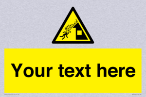 Custom warning roof avalanche